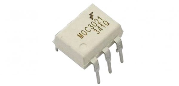 Description: Opto-isolators or Opto-couplers, are made up of a light emitting device, and a light sensitive device, all wrapped up in one package, but with no electrical connection between the two, just a beam of light. MOC3021 is an opto-coupler designed for triggering TRIACS. By using this we can trigger anywhere in the cycle, so can call them as non-zero opto-coupler. MOC3021 are very widely used and can be quite easily obtained from many sources Features: 400 V Photo-triac driver output Gallium-Arsenide-Diode Infrared Source and Optically-Coupled Silicon triac driver High Isolation 7500 V Peak Output Driver Designed for 220 Vac Standard 6-terminal plastic DIP Pin Description: Pin 1: Anode Pin 2: Cathode Pin 3: No connection (NC) Pin 4: Main terminal Pin 5: No connection (NC) Pin 6: Main terminal