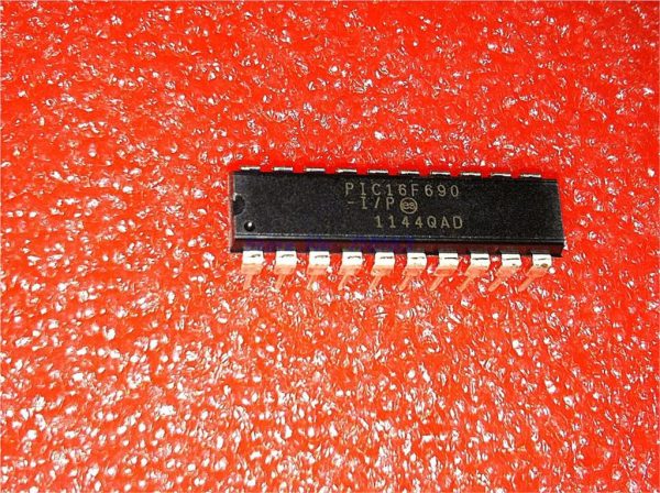 product primary image PIC16F690 Newer Device Available PIC16F18344 Status: In Production Features: 4-ch PWM 10-bit 256 bytes of EEPROM data memory Extended WDT MPLAB® ICD 2 programming support or debugging support with optional header adapter Precision internal oscillator-software selectable 8 MHz - 32 KHz nanoWatt Technology View More Programming Services Available Sampling Options Buy Now Device Overview Summary The Low Pin-count (20) PIC® Flash microcontroller products offer all of the advantages of the well recognized mid-range x14 architecture with standardized features including a wide operating voltage of 2.0-5.5 volts, on-board EEPROM Data Memory, and nanoWatt Technology. Standard analog peripherals include up to 12 channels of 10-bit A/D, an analog comparator module with two comparators, programmable on-chip voltage reference, and an Enhanced Capture/Compare/PWM (ECCP+) w/dead band delay, auto-shutdown and restart options. For product comparison, please consider: PIC16F18344 Additional Features 4-ch PWM 10-bit 256 bytes of EEPROM data memory Extended WDT MPLAB® ICD 2 programming support or debugging support with optional header adapter Precision internal oscillator-software selectable 8 MHz - 32 KHz nanoWatt Technology Software selectable BOR SSP w/ I2C™Compatible Address mask option EUSART LIN 2.0 Compatible ECCP+ w/ PWM Steering 12 A/D Channels 2 Comparators ULPW Enhanced Low Power Timer 1 Timer 1 Gate Synch Latch Parametrics Name Value Program Memory Type Flash Program Memory Size (KB) 7 CPU Speed (MIPS/DMIPS) 5 SRAM (B) 256 Data EEPROM/HEF (bytes) 256 Digital Communication Peripherals 1-UART, 1-SPI, 1-I2C1-SSP(SPI/I2C) Capture/Compare/PWM Peripherals 1 Input Capture, 1 ECCP, Timers 2 x 8-bit, 1 x 16-bit ADC Input 12 ch, 10-bit Number of Comparators 2 Temperature Range (°C) -40 to 125 Operating Voltage Range (V) 2 to 5.5 Pin Cou