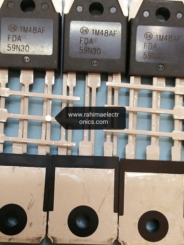 Products description: Brand: ON semiconductors Part Number FDA59N30 Forward Diode Voltage 30 V Mounting Type Through hole Maximum Operating Temperature + 150 Degree C Maximum Power Dissipation 500 W Product Description: The FDA59n30 MOSFET Transistoris a semiconductor device which is widely used for switching and amplifying electronic signals in the electronic devices. The MOSFET is a core of integrated circuit and it can be designed and fabricated in a single chip because of these very small sizes. The MOSFET is a four terminal device with source(S), gate (G), drain (D) and body (B) terminals. The body of the MOSFET is frequently connected to the source terminal so making it a three terminal device like field effect transistor. The MOSFET is very far the most common transistor and can be used in both analog and digital circuits. Interested in this product?Get Latest Price from the seller